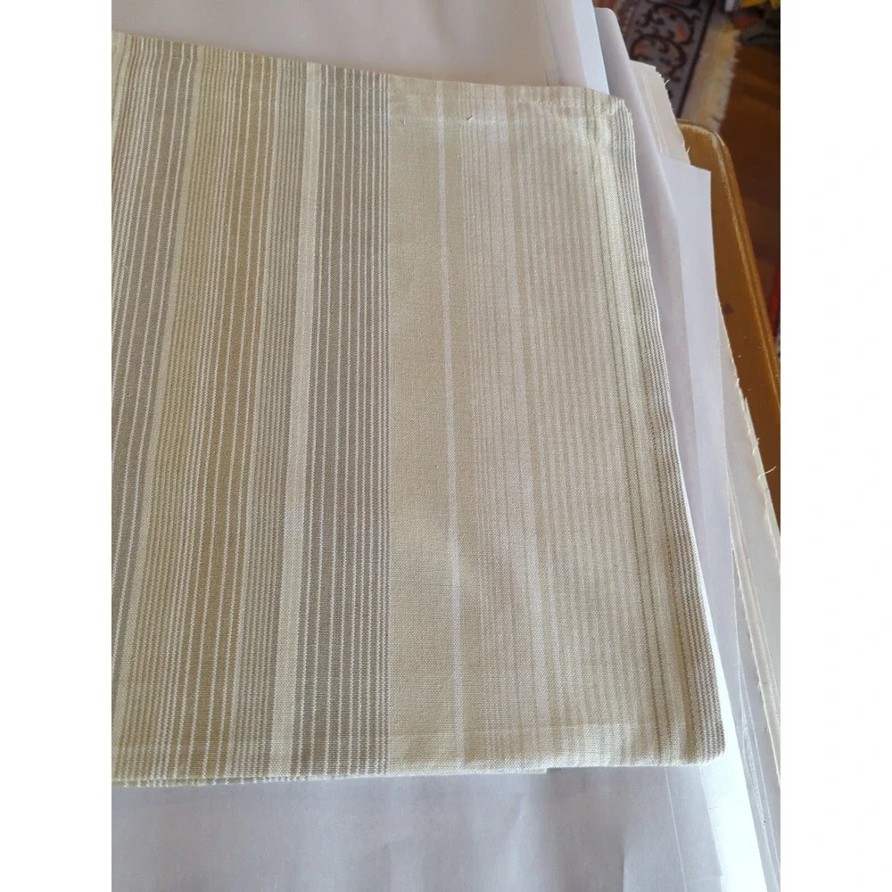 100% Cotton Striped Handloom‎ TABLECLOTH By Primitive Artisans Inc 60x60